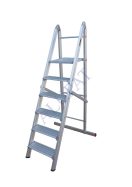 نردبان پله پهن صنعتی لولا دار
